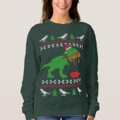 Funny Ugly Christmas Sweater Trex Reindeer Ugly Xm (Voorkant)