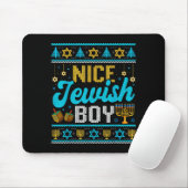 Funny Ugly Hanukkah Sweater Nice Jewish Boy Matchi Muismat (Met muis)