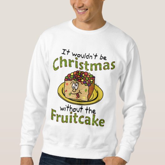 Funny Ugly Kerstmis Cartoon Fruitcake Trui (Voorkant)