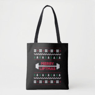 Funny Ugly Kerstmis die sportfilm optilt - Tote Bag