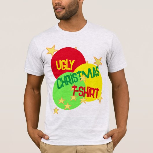Funny Ugly Kerstmis T-Shirt (Voorkant)