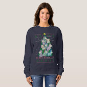 Funny Ugly KerstSweater Cute Unicorn Tree Trui (Voorkant volledig)