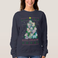 Funny Ugly KerstSweater Cute Unicorn Tree