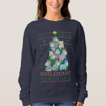 Funny Ugly KerstSweater Cute Unicorn Tree