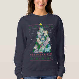 Funny Ugly KerstSweater Cute Unicorn Tree Trui
