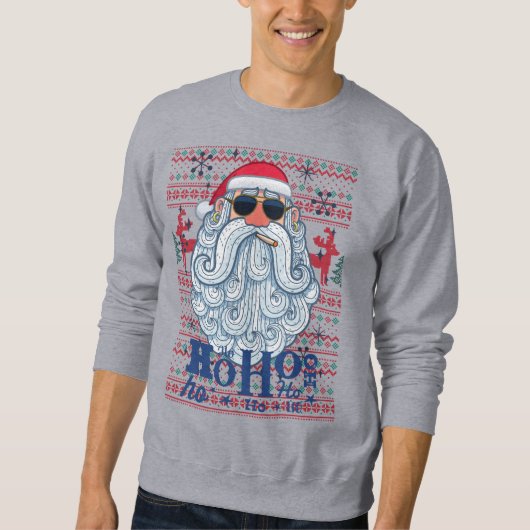Funny Ugly KerstSweater: Kerstkerstkerstkerstkerst Trui (Voorkant)