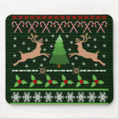 Funny Ugly KerstSweater Muismat (Voorkant)