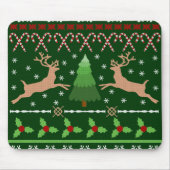Funny Ugly KerstSweater Muismat (Voorkant)
