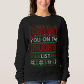 Funny Ugly KerstSweater Naughty List Knit Trui (Voorkant)