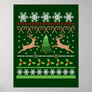 Funny Ugly KerstSweater Poster