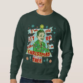 Funny Ugly KerstSweater Retro Drink Man Trui (Voorkant)