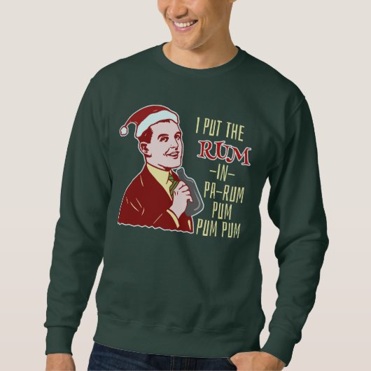 Funny Ugly KerstSweater Retro Rum Man Humor Trui (Voorkant)