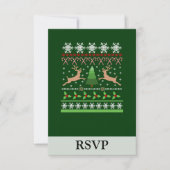 Funny Ugly KerstSweater RSVP Kaartje (Voorkant)