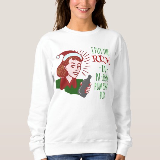 Funny Ugly KerstSweater Rum Woman Retro Humor Trui (Voorkant)