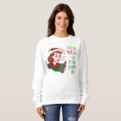 Funny Ugly KerstSweater Rum Woman Retro Humor Trui (Voorkant volledig)