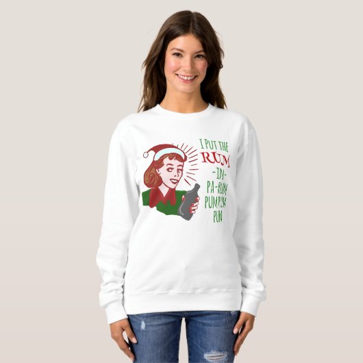 Funny Ugly KerstSweater Rum Woman Retro Humor Trui (Voorkant volledig)