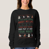 Funny Ugly kerstSweater Sassy Sarcastic Quote Trui (Voorkant)
