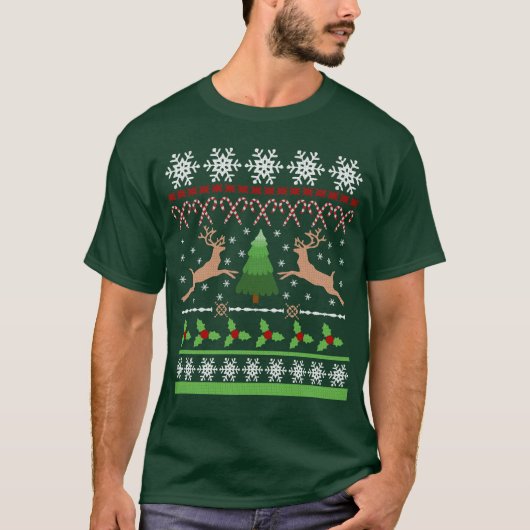 Funny Ugly KerstSweater T-shirt (Voorkant)