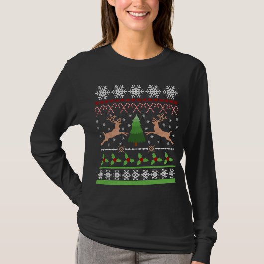 Funny Ugly KerstSweater T-shirt (Voorkant)
