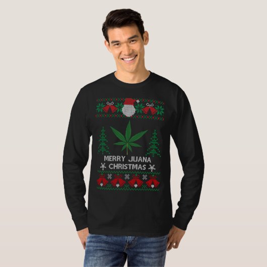 Funny Ugly KerstSweater T-shirt (Voorkant volledig)