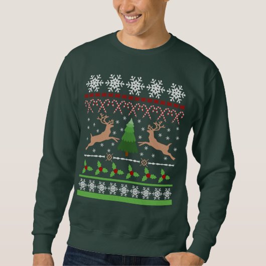 Funny Ugly KerstSweater Theme Trui (Voorkant)
