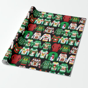 Funny Ugly KerstSweaters Cadeaupapier