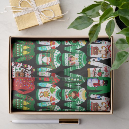 Funny Ugly KerstSweaters Tissuepapier (Geschenk)