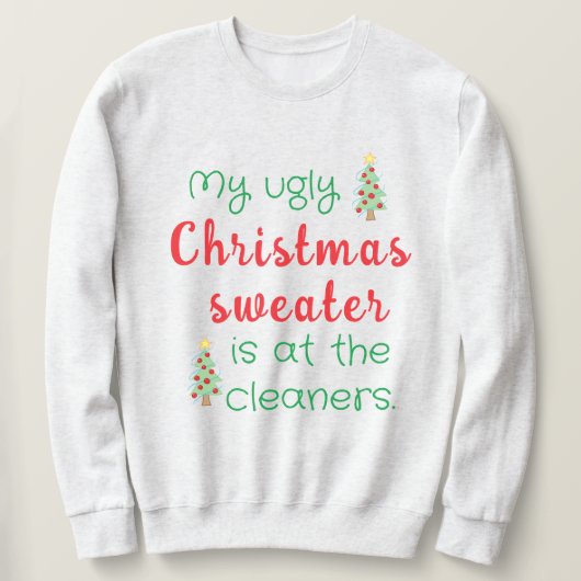 Funny Ugly kerstSweatshirt Trui (Design voorkant)