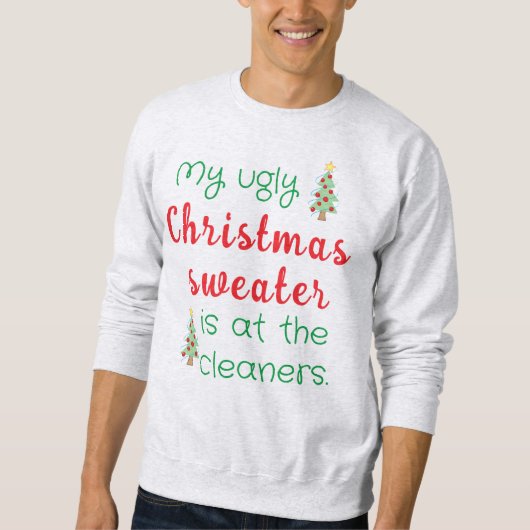 Funny Ugly kerstSweatshirt Trui (Voorkant)