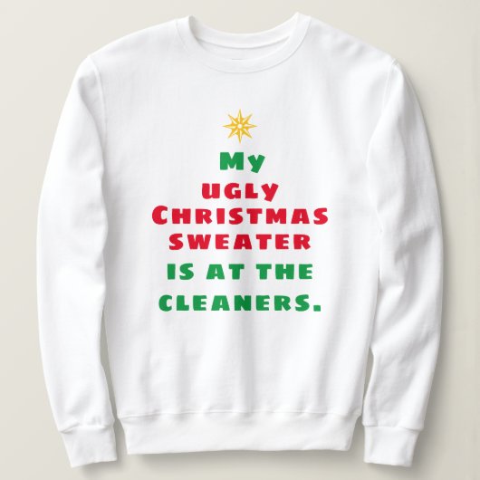 Funny Ugly KerstSweatshirt Trui (Design voorkant)