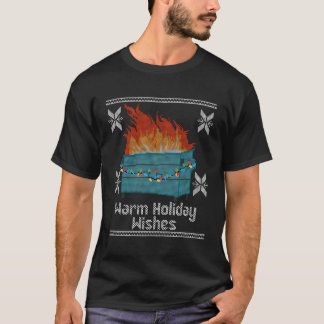 Funny Ugly Kerstwarme feestdag wenst pomp T-shirt