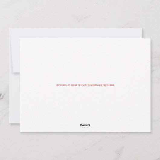 Funny Ugly Llama-kerstkaartje Feestdagenkaart (Achterkant)