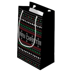 Funny Ugly Merry kerst model Small Gift Bag Klein Cadeauzakje