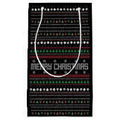 Funny Ugly Merry kerst model Small Gift Bag Klein Cadeauzakje (Voorkant)