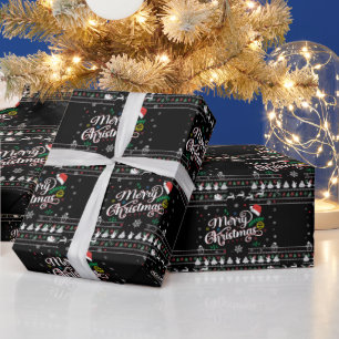 Funny Ugly Merry Kerstmis Cadeaupapier