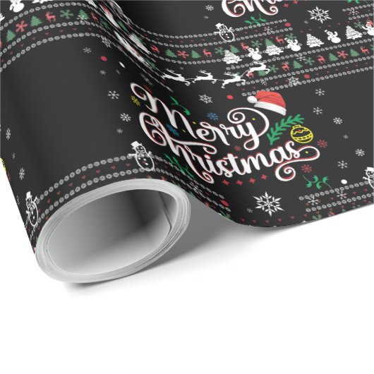 Funny Ugly Merry Kerstmis Cadeaupapier (Rol Hoek)