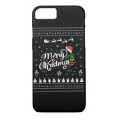 Funny Ugly Merry Kerstmis Case-Mate iPhone Case (Achterkant)