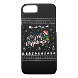 Funny Ugly Merry Kerstmis iPhone 8/7 Hoesje