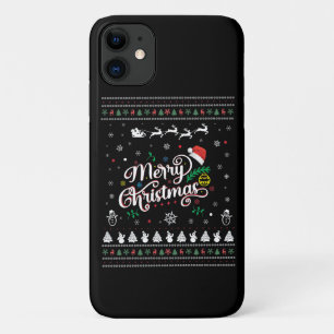Funny Ugly Merry Kerstmis Case-Mate iPhone Case