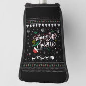 Funny Ugly Merry Kerstmis Golfheadcover (Draai 90)
