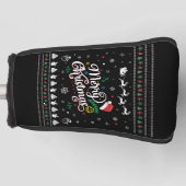 Funny Ugly Merry Kerstmis Golfheadcover (Voorkant)