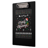 Funny Ugly Merry Kerstmis Klembord (Links)