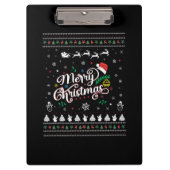 Funny Ugly Merry Kerstmis Klembord (Voorkant)