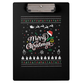Funny Ugly Merry Kerstmis Klembord