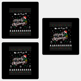 Funny Ugly Merry Kerstmis Labels