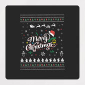 Funny Ugly Merry Kerstmis Labels (Design 2)