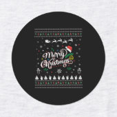 Funny Ugly Merry Kerstmis Labels (Design 2)