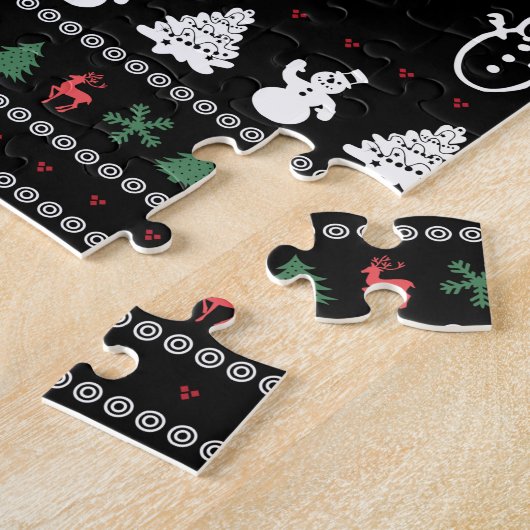 Funny Ugly Merry Kerstmis Legpuzzel (Zijkant)