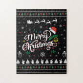 Funny Ugly Merry Kerstmis Legpuzzel (Verticaal)