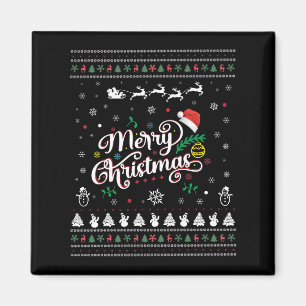 Funny Ugly Merry Kerstmis Magneet